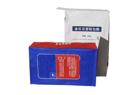 1-4 স্তর ক্রাফ্ট পেপার ভালভ ব্যাগ 60 গ্রাম -120 গ্রাম / এম 2