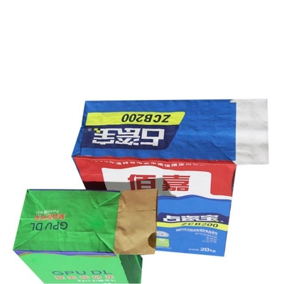 20kg 25kg 50kg ইন্ডাস্ট্রিয়াল পেস্ট করা ভালভ ব্যাগ সিমেন্ট পেপার প্যাকেজিং