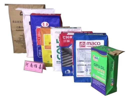 1-4প্লাই ফুল পেপার ভালভ ব্যাগ 20kg 25kg নির্মাণ কাগজের ব্যাগ উচ্চ স্থায়িত্ব