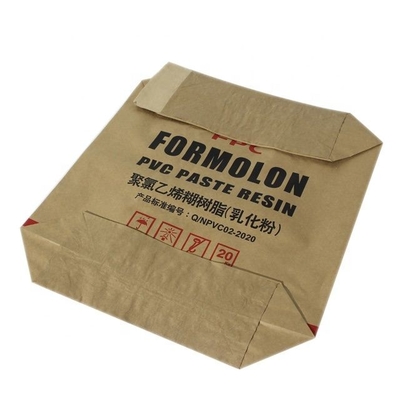 Multifunctional ময়দা কাগজ ব্যাগ মর্টার 25kg ব্যাগ OEM গৃহীত