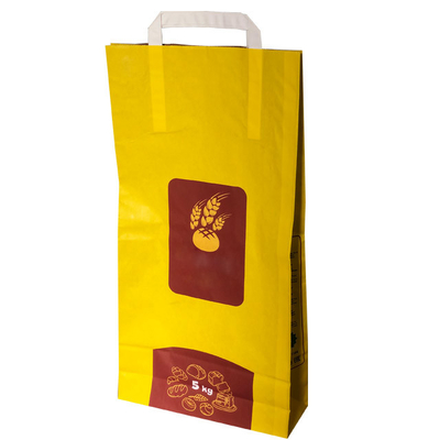 OEM Bentonite ক্যাট লিটার ব্যাগ ক্রাফট পেপার ব্যাগ 3kg 5kg 20kg 7lb 15lb 20lb 25lb
