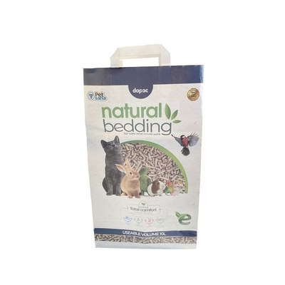 OEM Bentonite ক্যাট লিটার ব্যাগ ক্রাফট পেপার ব্যাগ 3kg 5kg 20kg 7lb 15lb 20lb 25lb