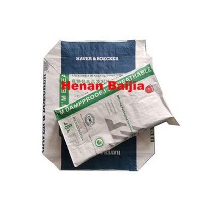 প্যাকেজিং জন্য কাস্টম মুদ্রিত কাগজ ভালভ ব্যাগ সাদা এবং বাদামী