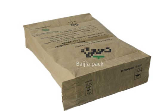 কাস্টমাইজড মাল্টিওয়াল ক্রাফ্ট পেপার ব্যাগ এফডিএ সার্টিফিকেশন রাসায়নিক শিল্প প্যাকেজিং