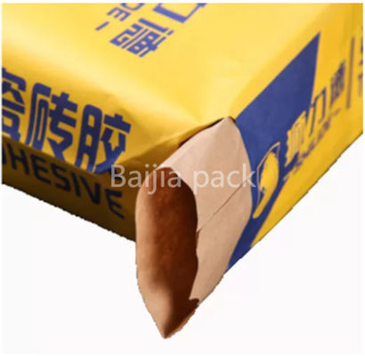 Pasted Valve Multiwall Paper Bags for Durable Packaging with 10kg to 50kg Capacity and Moisture Resistance