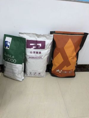 ফ্লেক্সো প্রিন্টিং পদ্ধতি 25 কেজি পিনচ বটম পেপার ব্যাগ কাস্টম ক্ষমতা গ্রহণ