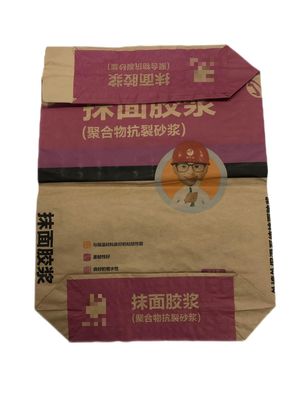 প্যাকেজিং মর্টার জন্য ভালভ Multiwall কাগজ ব্যাগ সুবিধাজনক এবং নির্ভরযোগ্য