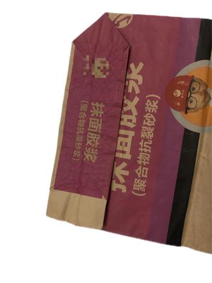 প্যাকেজিং মর্টার জন্য ভালভ Multiwall কাগজ ব্যাগ সুবিধাজনক এবং নির্ভরযোগ্য