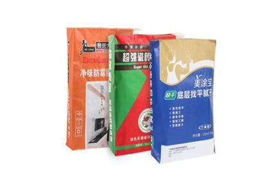 কাস্টম লোগো মুদ্রিত ভালভ কাগজ ব্যাগ 1-3 স্তর 60g-120g / এম 2 শক্তিশালী লোড ভারবহন