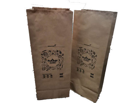 30 Gl 120gsm 10kg আটকানো ভালভ মাল্টিওয়াল লন পেপার ব্যাগ