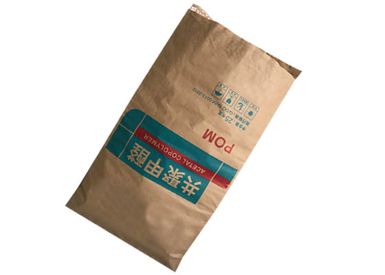 বিল্ডিং ম্যাটেরিয়াল 120gsm হিট সিলযুক্ত পেপার ব্যাগগুলি চিমটি নীচে দিয়ে